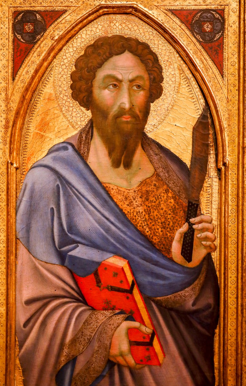 Heiliger Bartholomäus. 14. Jahrhundert von Bartolomeo Barini
