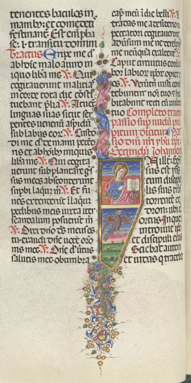 Missale: Fol. 141v: Heiliger Johannes mit Adler, 1469 von Bartolomeo Caporali