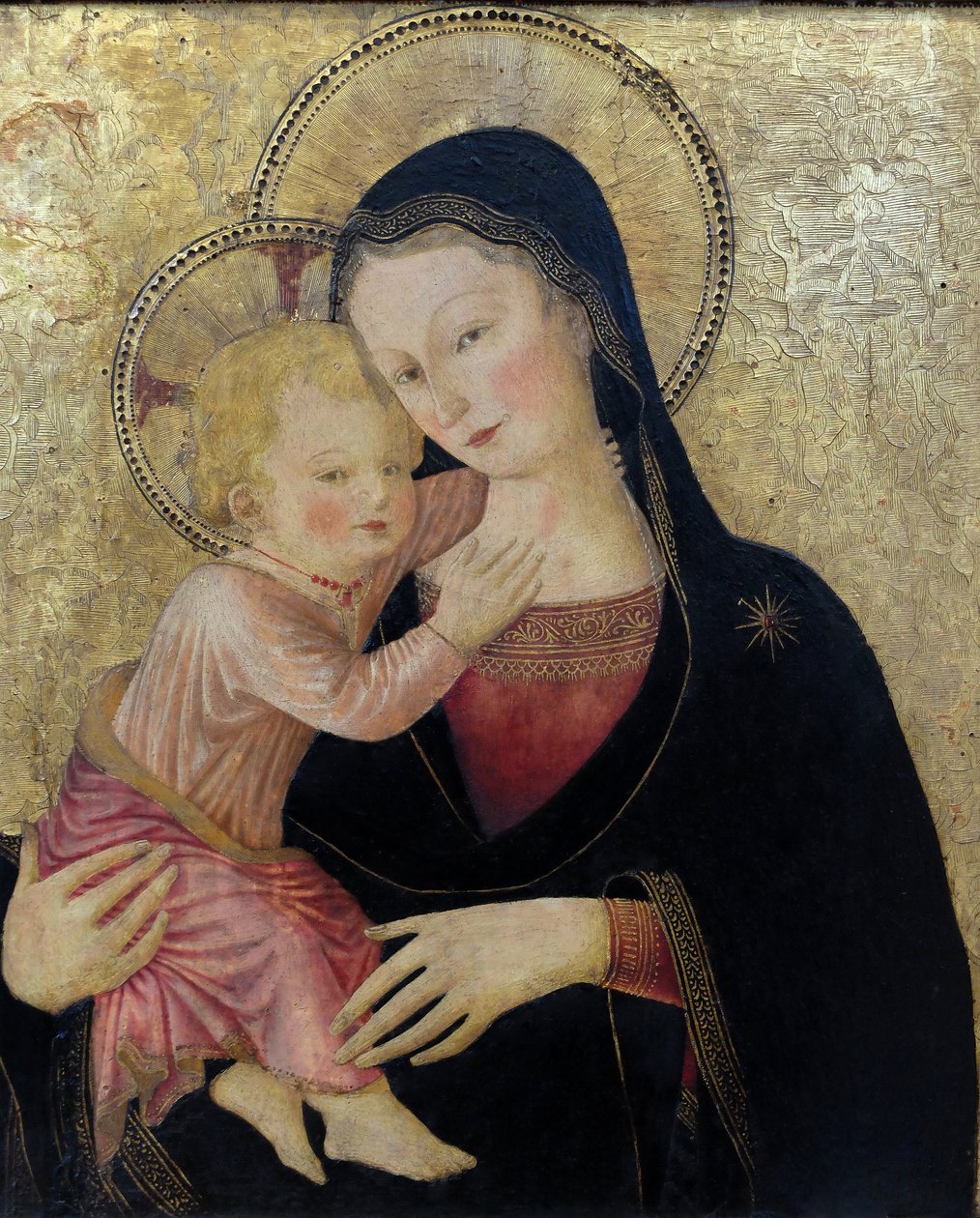 Die Jungfrau und das Kind (Detail) von Bartolomeo Caporali