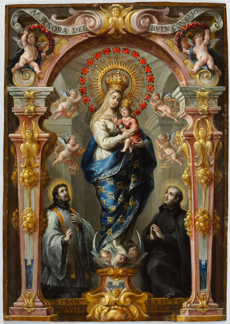Unsere Liebe Frau vom Guten Rat, ca. 1680 von Bartolomeo Perez