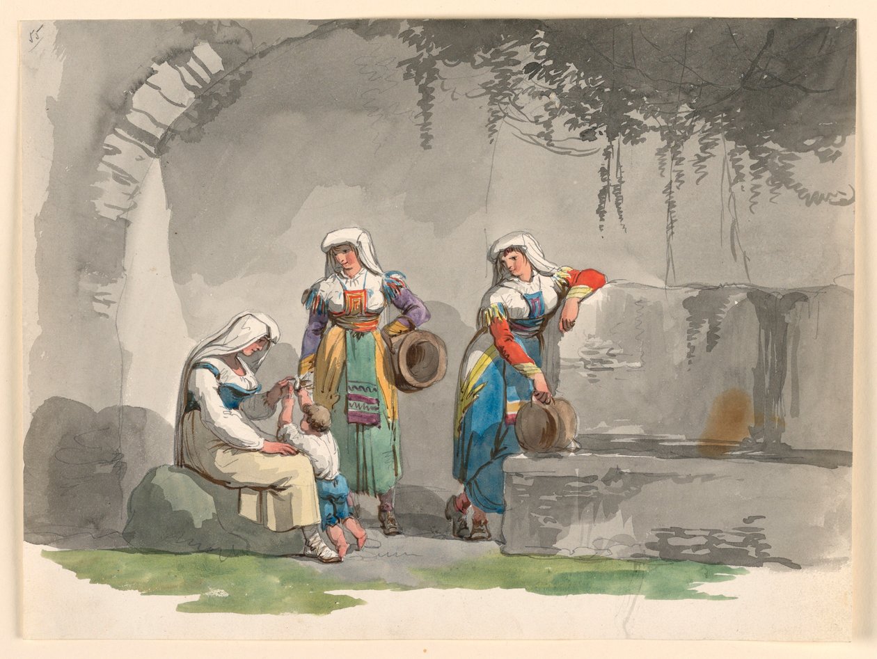Drei süditalienische Frauen, 1807–08 von Bartolomeo Pinelli