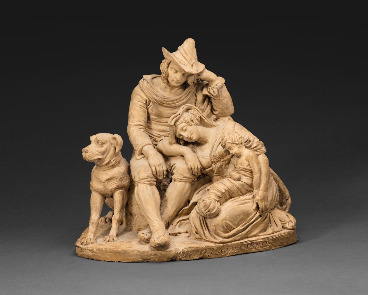 Rastende italienische Bauern von Bartolomeo Pinelli