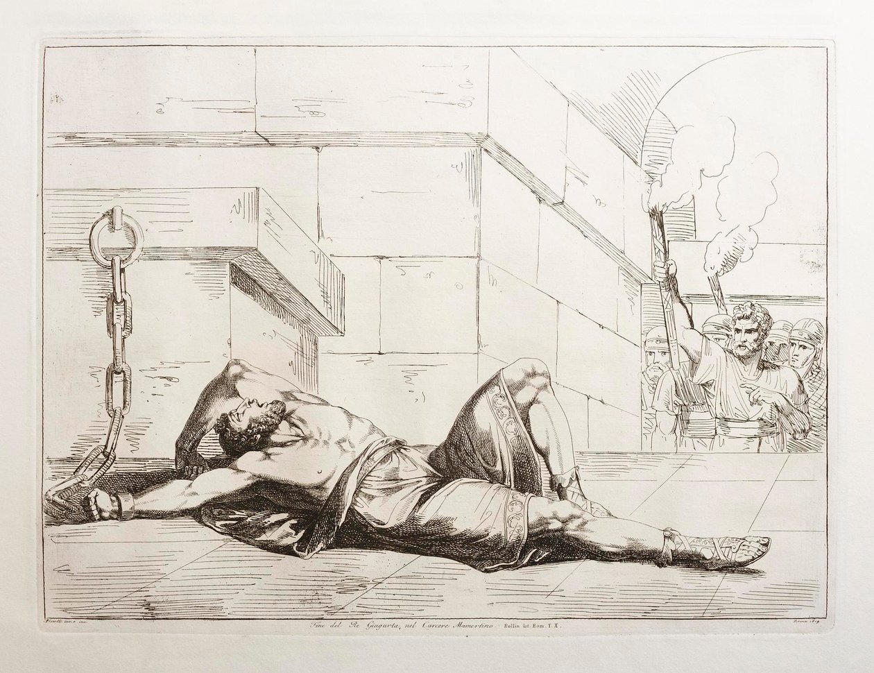 Das Ende von König Jugurtha im Mamertinischen Gefängnis von Bartolomeo Pinelli