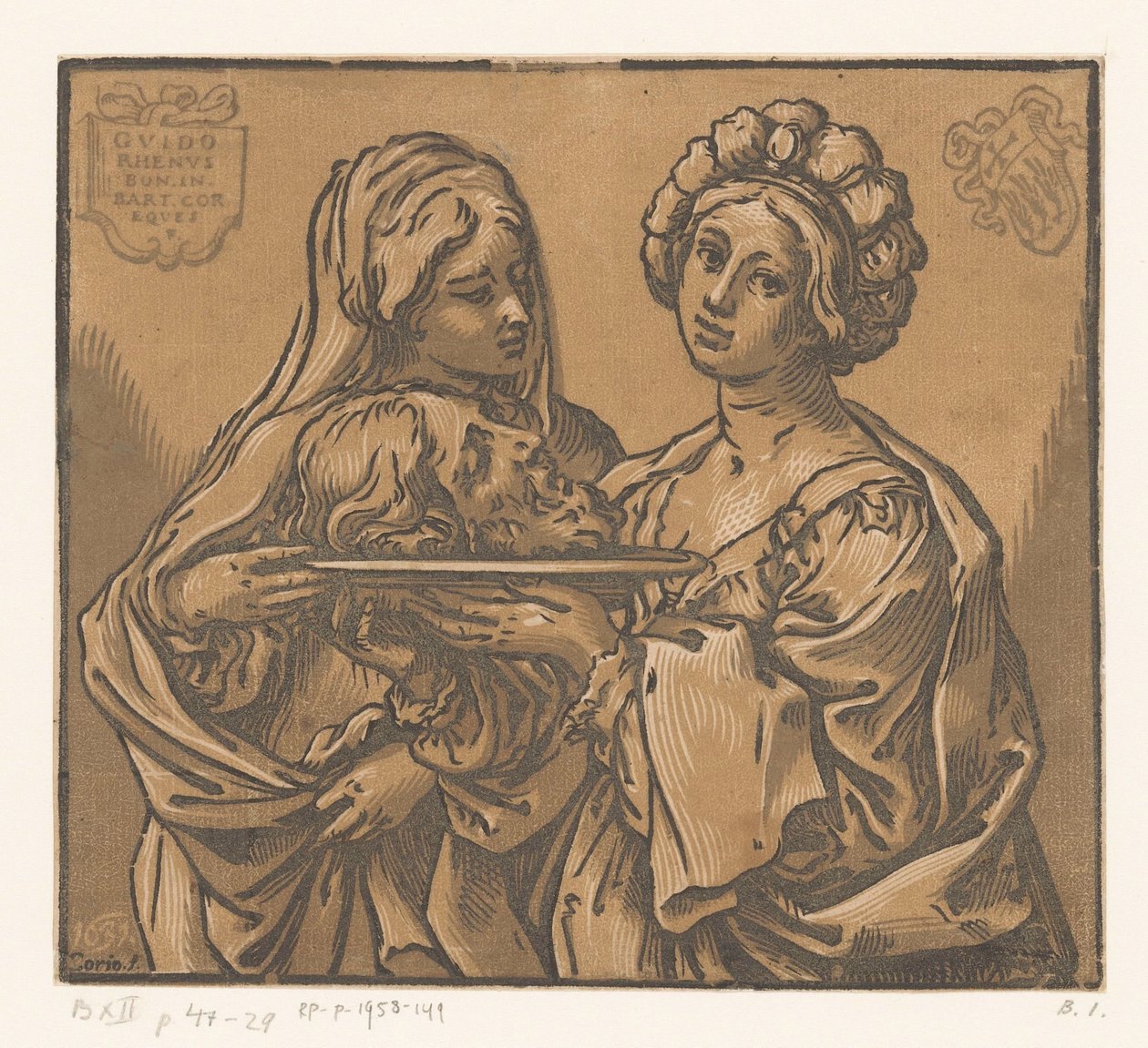 Herodias und Salome mit dem Kopf von Johannes dem Täufer von Bartolommeo Coriolano