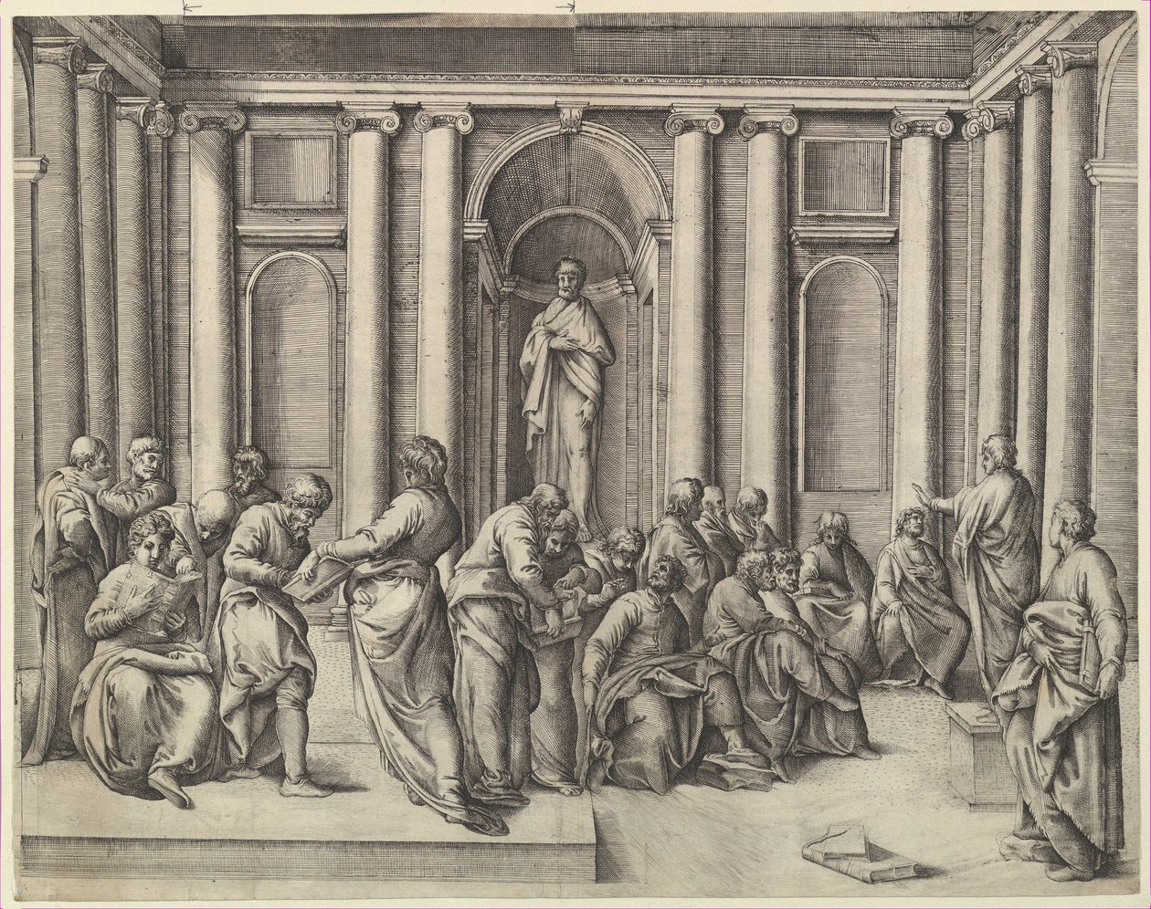 Christus unter den Ärzten von Battista Franco