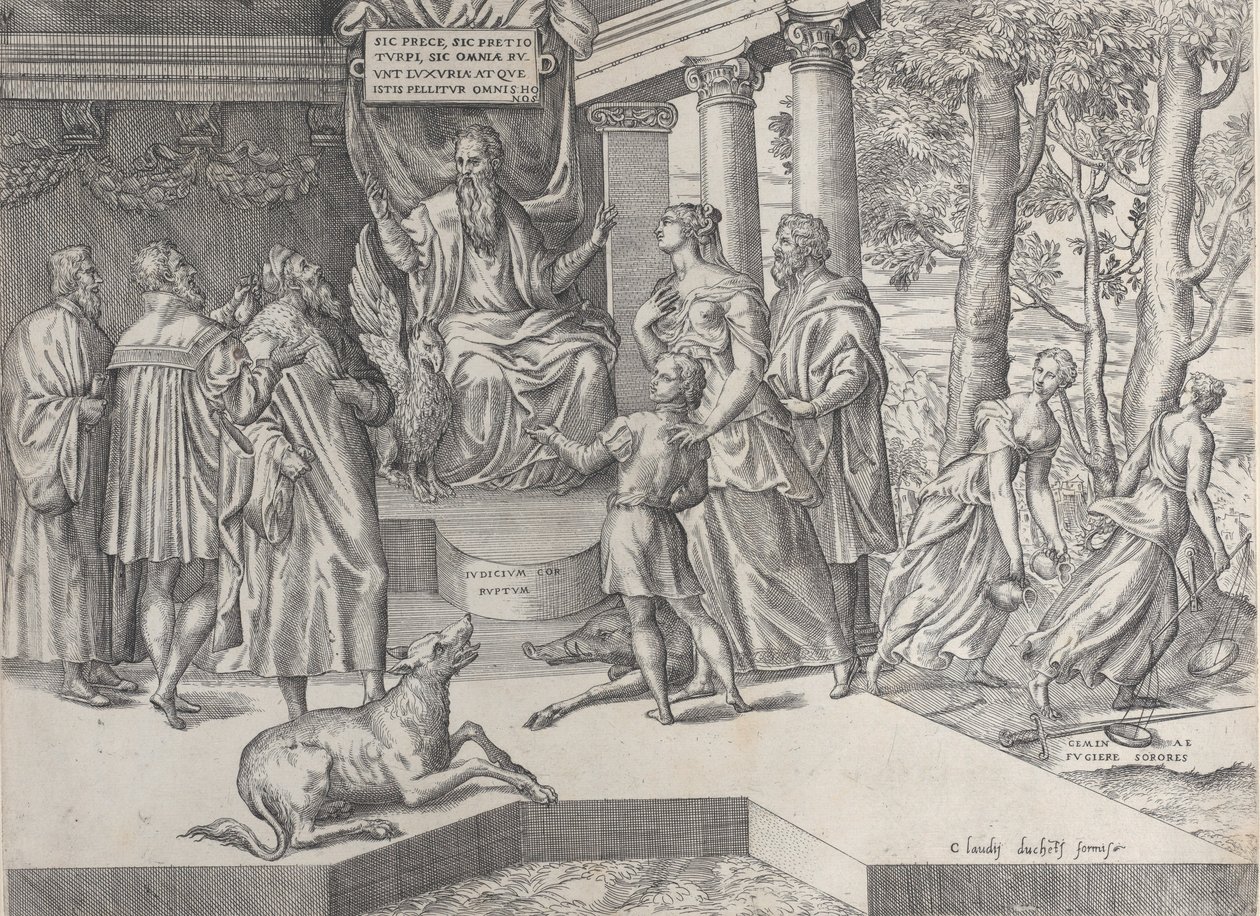 Der korrupte Richter, 1565-73 von Battista del Moro