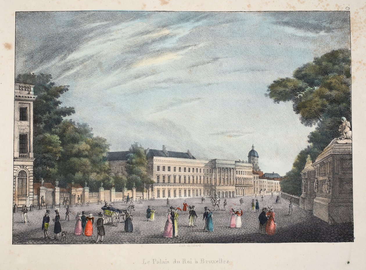 Der Königspalast in Brüssel, ca. 1895 von Belgian School
