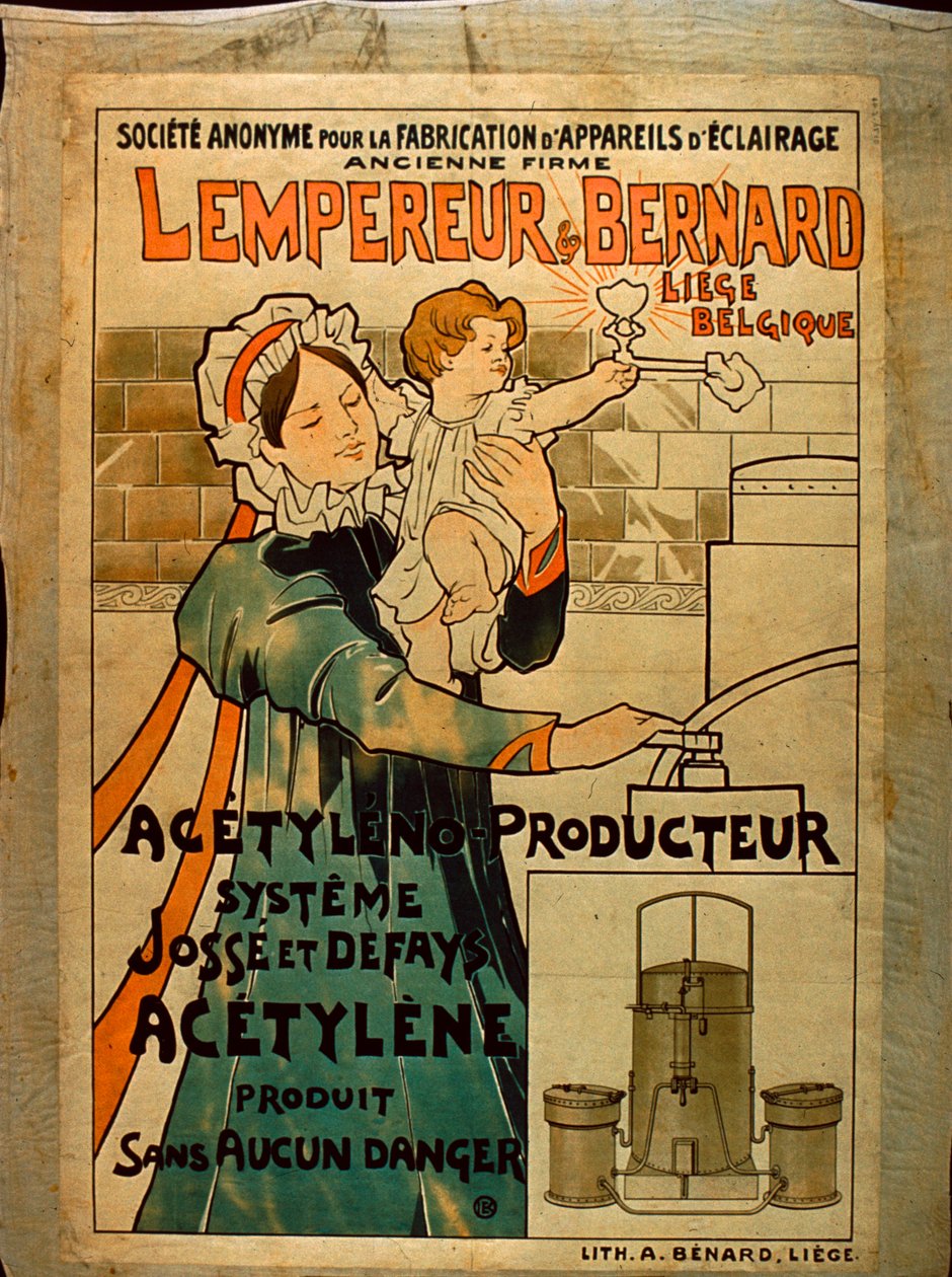Lempereur & Bernard Acetylenbeleuchtung von Belgian School