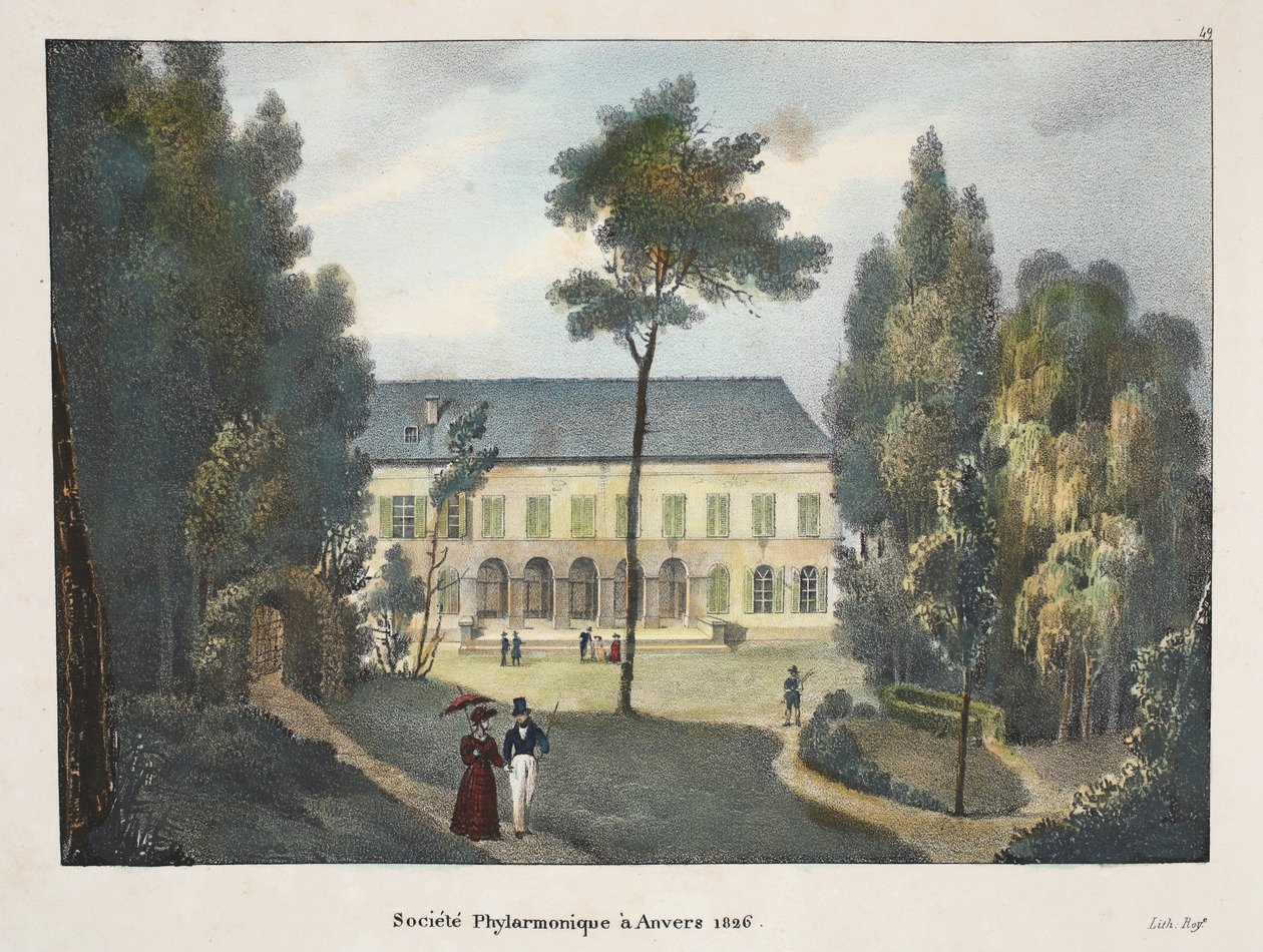 Philharmonische Gesellschaft in Antwerpen 1826, ca. 1895 von Belgian School