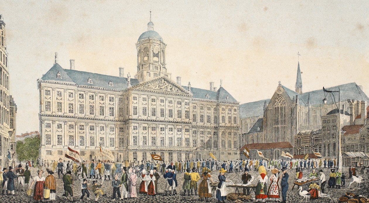 Straßenszene, ca. 1895 von Belgian School