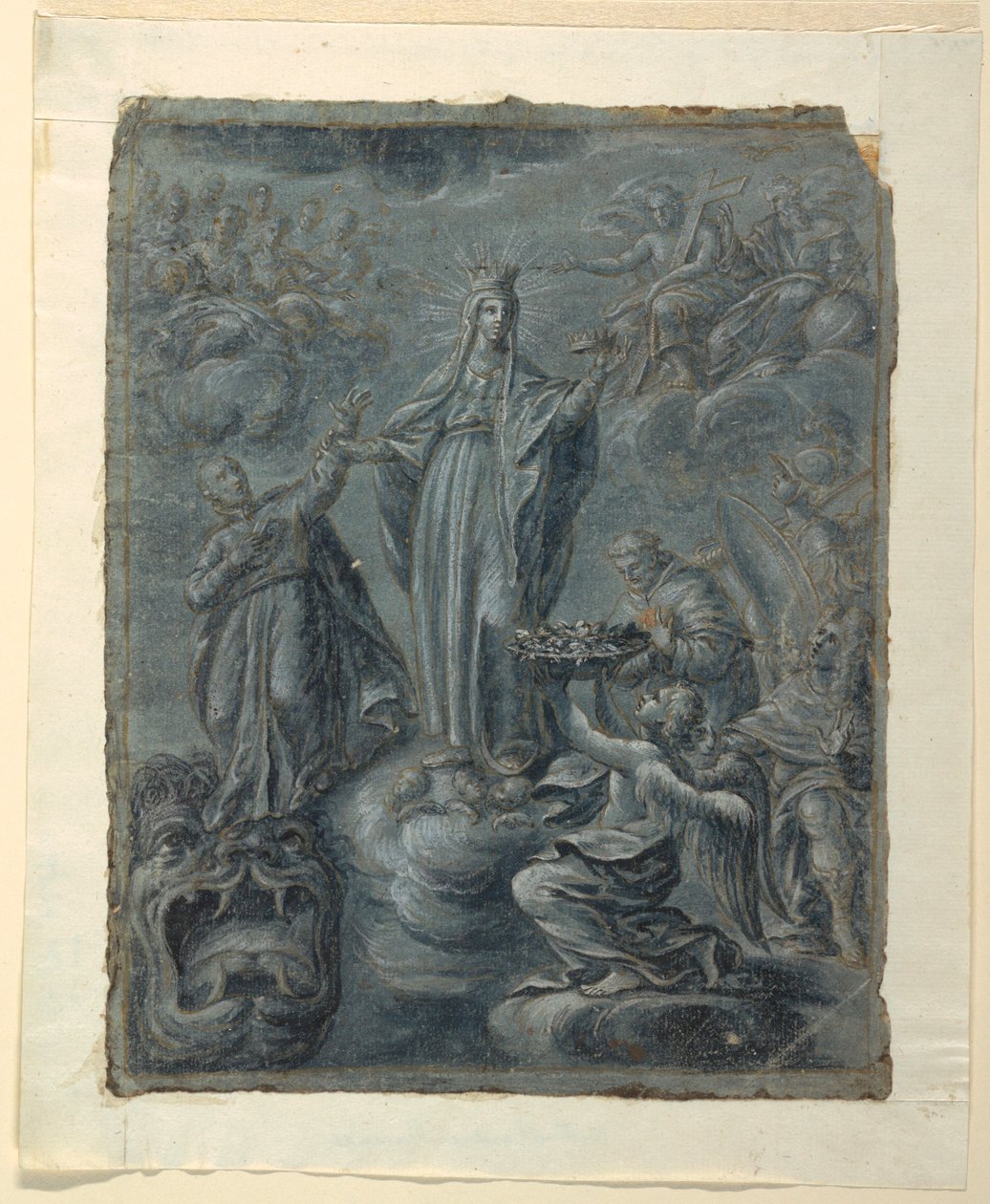 Recto: Krönung der Jungfrau, ca. 1630 von Belisario Corenzio