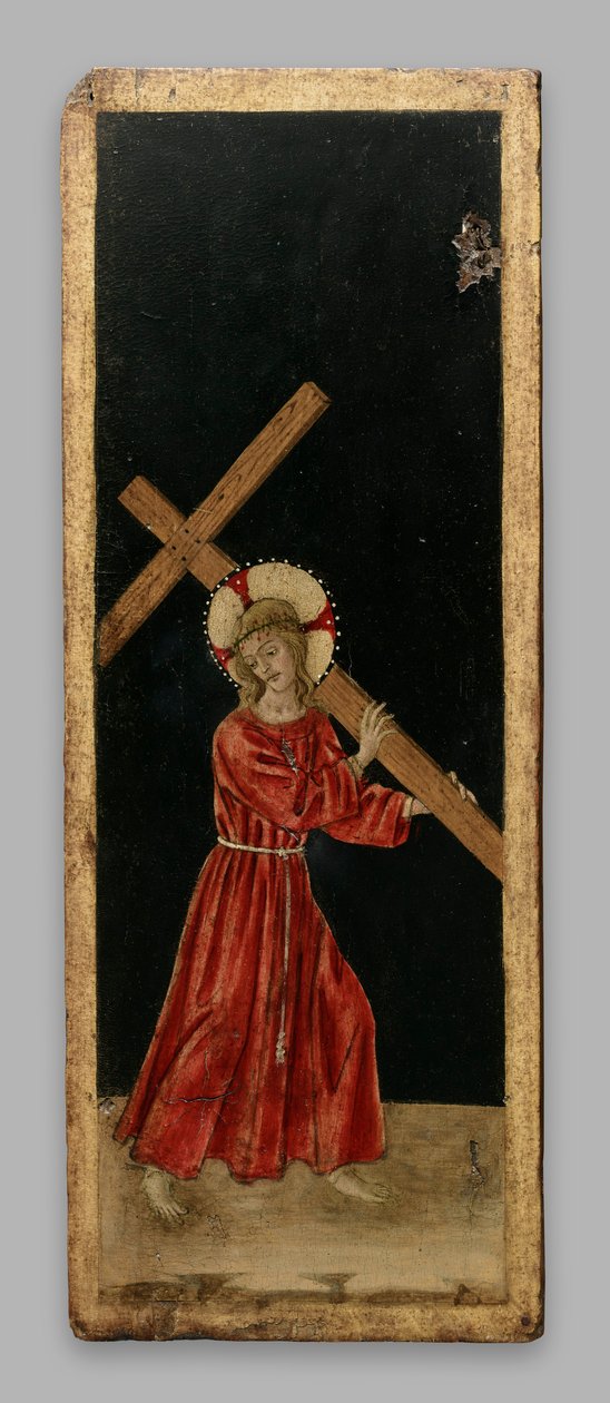 Christus trägt das Kreuz; Christus der Erlöser; die Kreuzigung von Benedetto Bonfigli