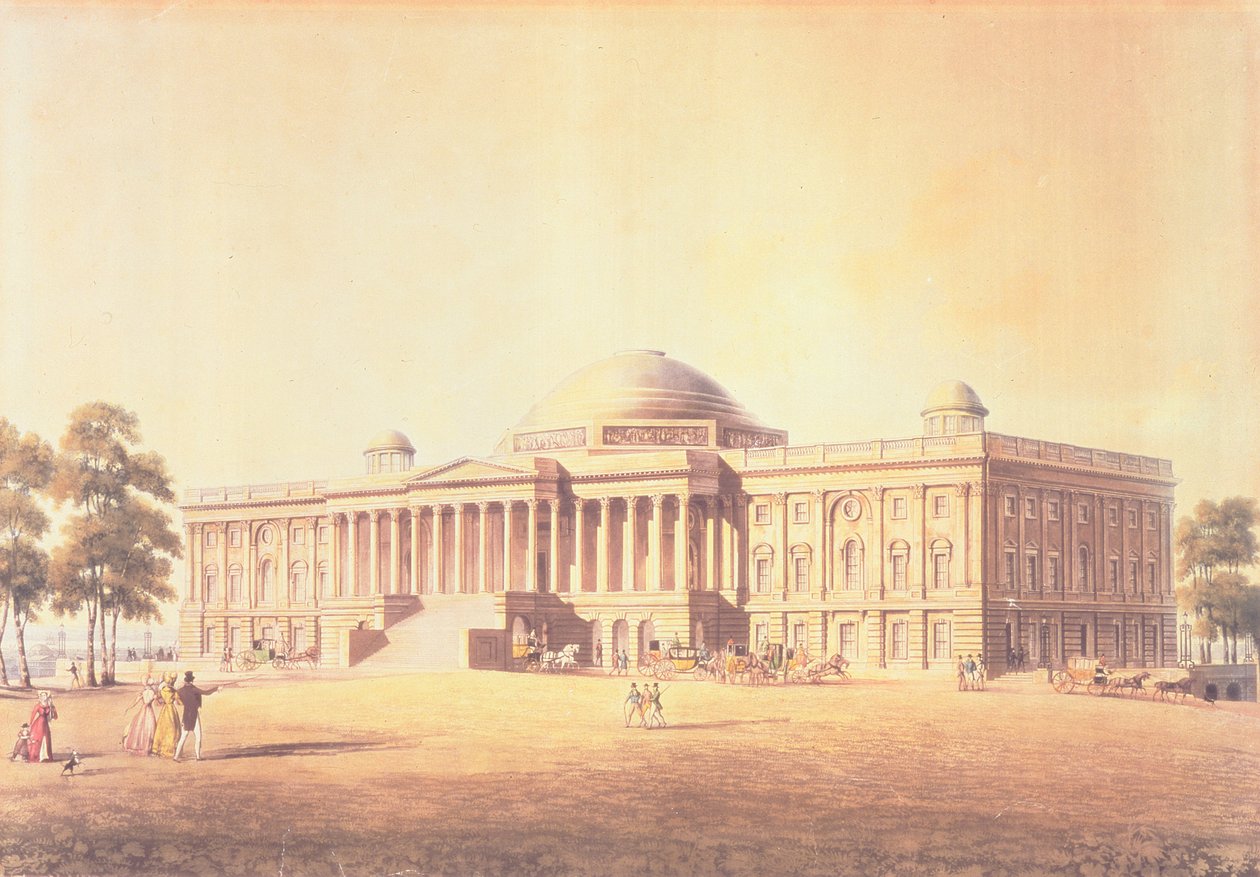 Kapitol der Vereinigten Staaten, graviert von Thomas Sutherland, 1825 von Benjamin Henry Latrobe