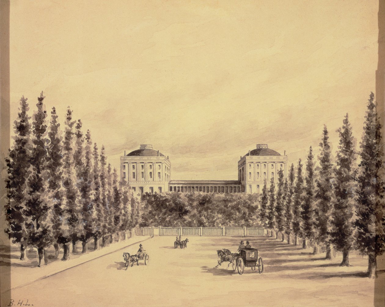 Kapitol der Vereinigten Staaten von der Pennsylvania Avenue, ca. 1814 von Benjamin Henry Latrobe