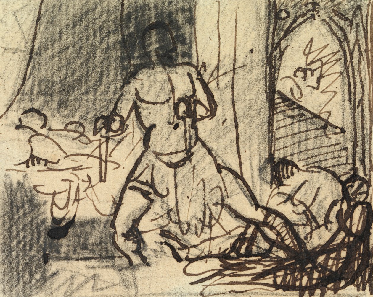 Studie von Figuren in einer dramatischen Szene von Benjamin Robert Haydon
