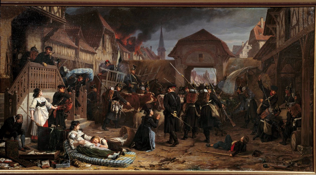 Krieg von 1870: Die Requisitionen in Reichshoffen von Benjamin Ullmann