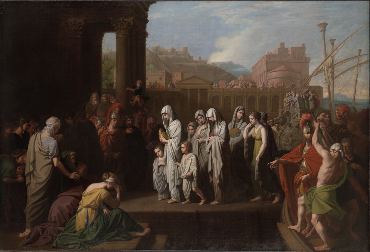 Agrippinas Landung in Brundisium mit der Asche des Germanicus von Benjamin West