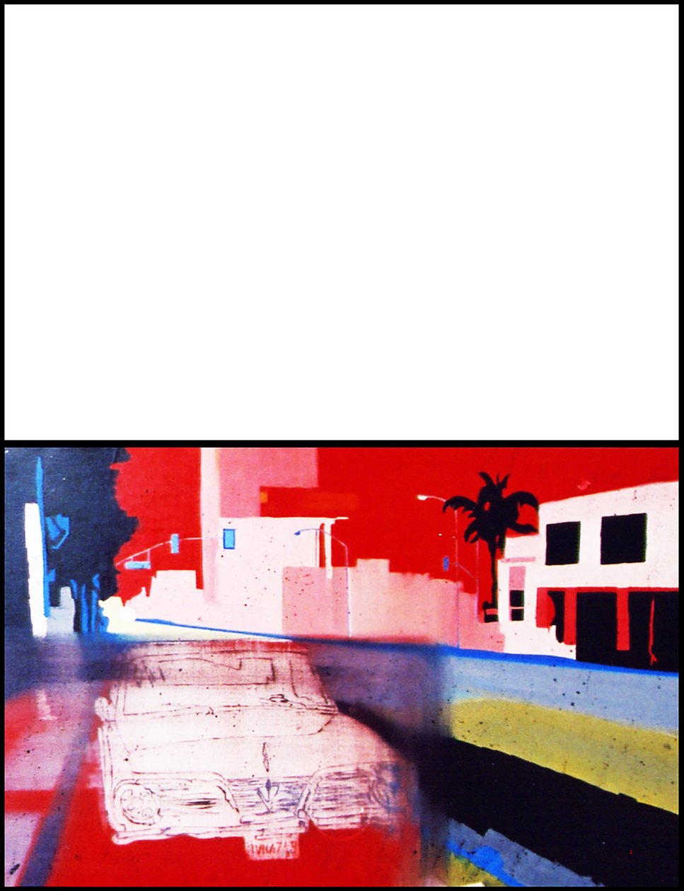 Kalifornisches Auto auf kalifornischem Streifen, 2003 von Benoit Erwann Boucherot
