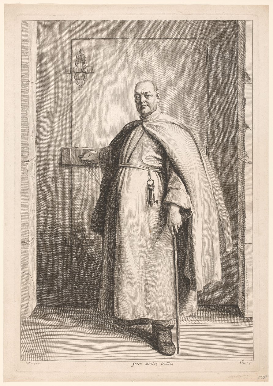 Porträt von Blaise de Sainte Marie Donat von Benoît Audran (II)