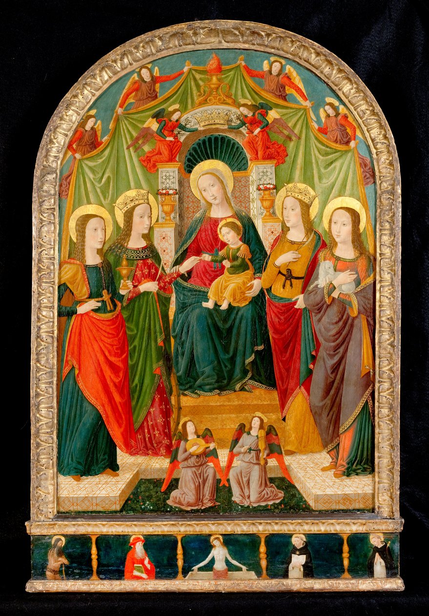 Die mystische Hochzeit der Heiligen Katharina von Benozzo di Lese di Sandro Gozzoli