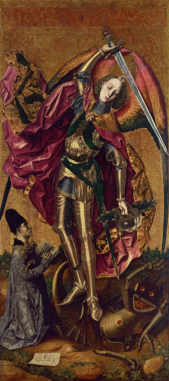 St. Michael und der Drache von Bartolomé Bermejo