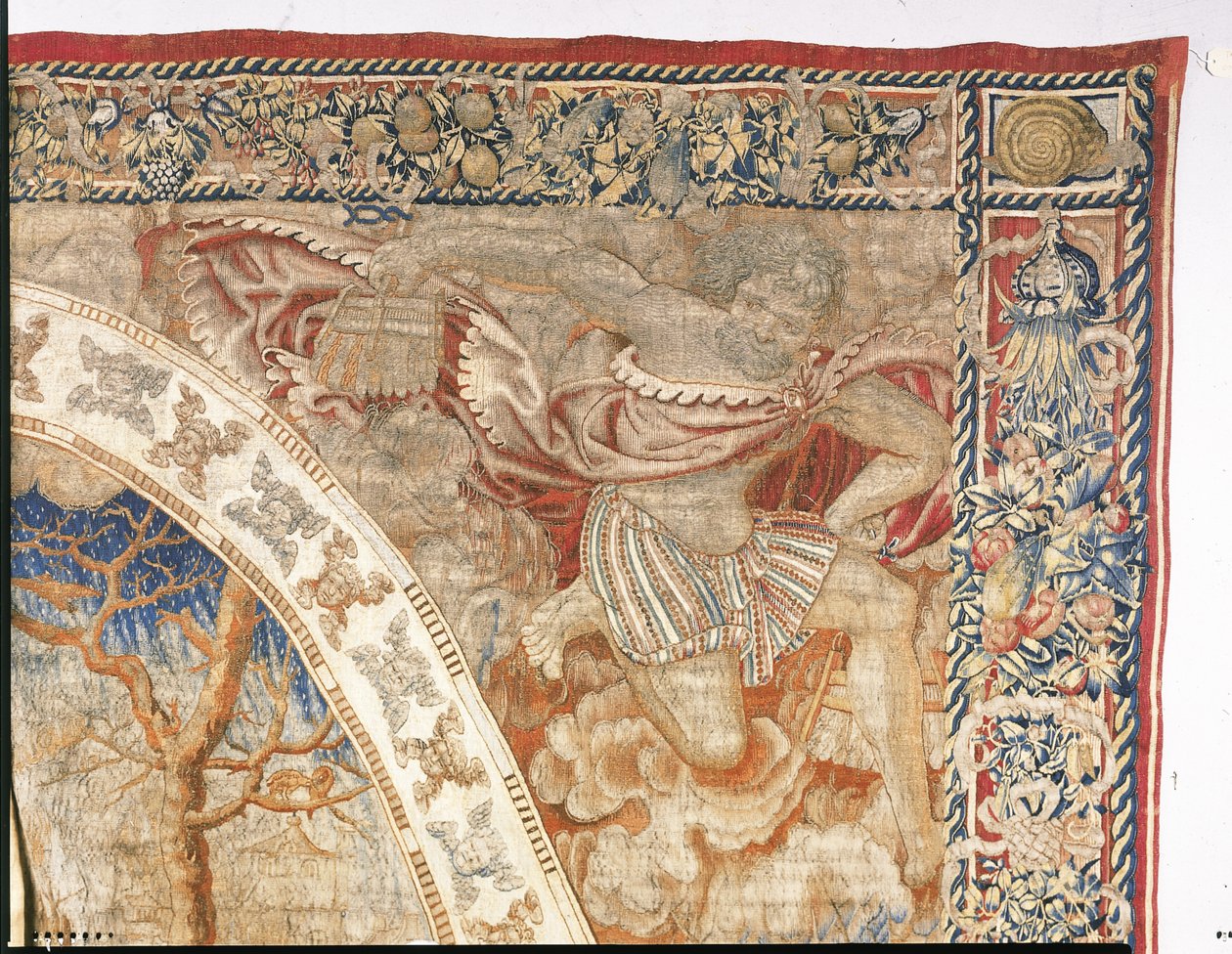 Brüsseler allegorischer Wandteppich, der den Monat Dezember aus "Die Medaillon-Monate" darstellt, ca. 1525 von Bernard van Orley