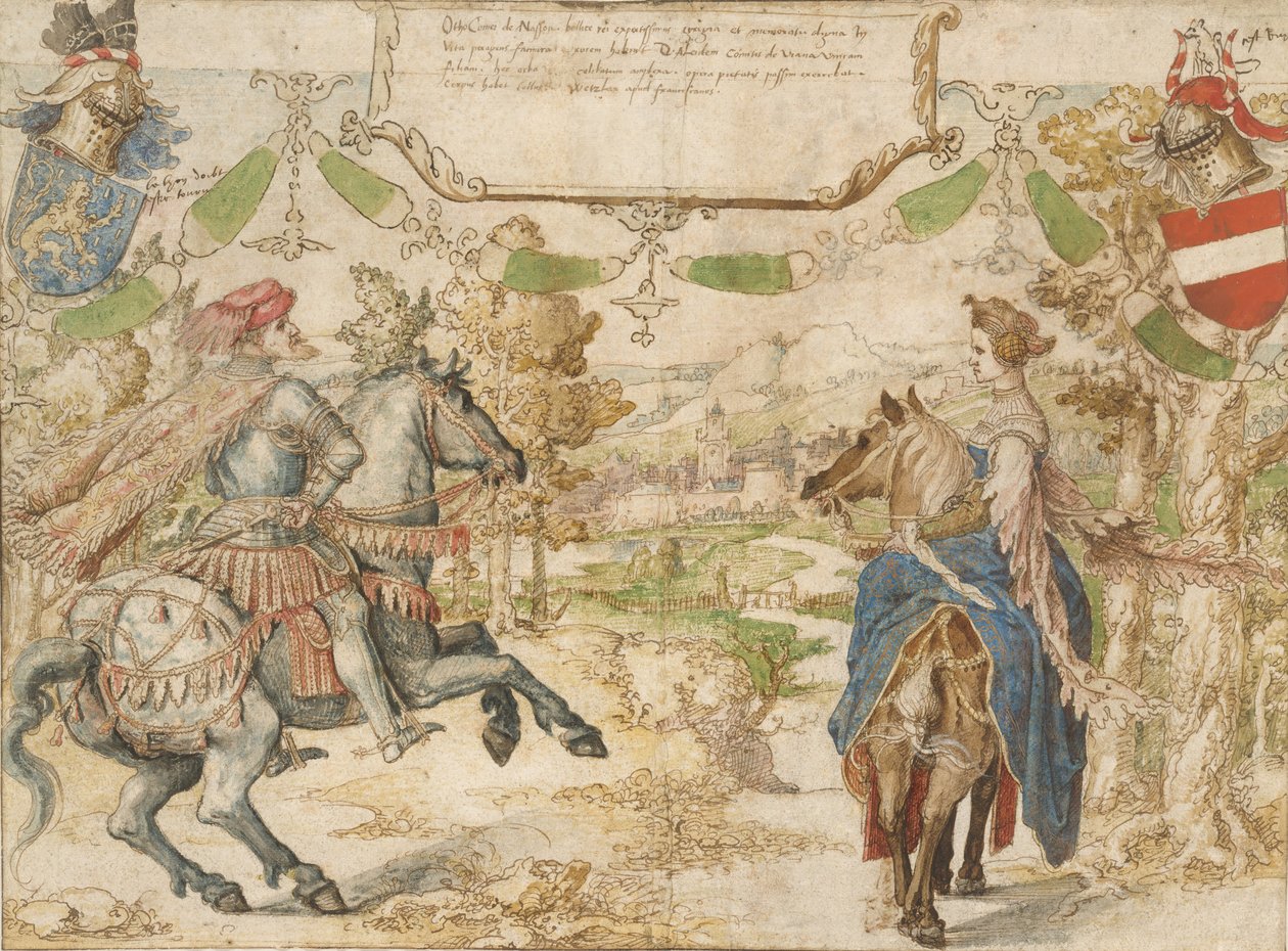 Otto, Graf von Nassau und seine Frau Adelheid van Vianen, 1530-35 von Bernaert van Orley