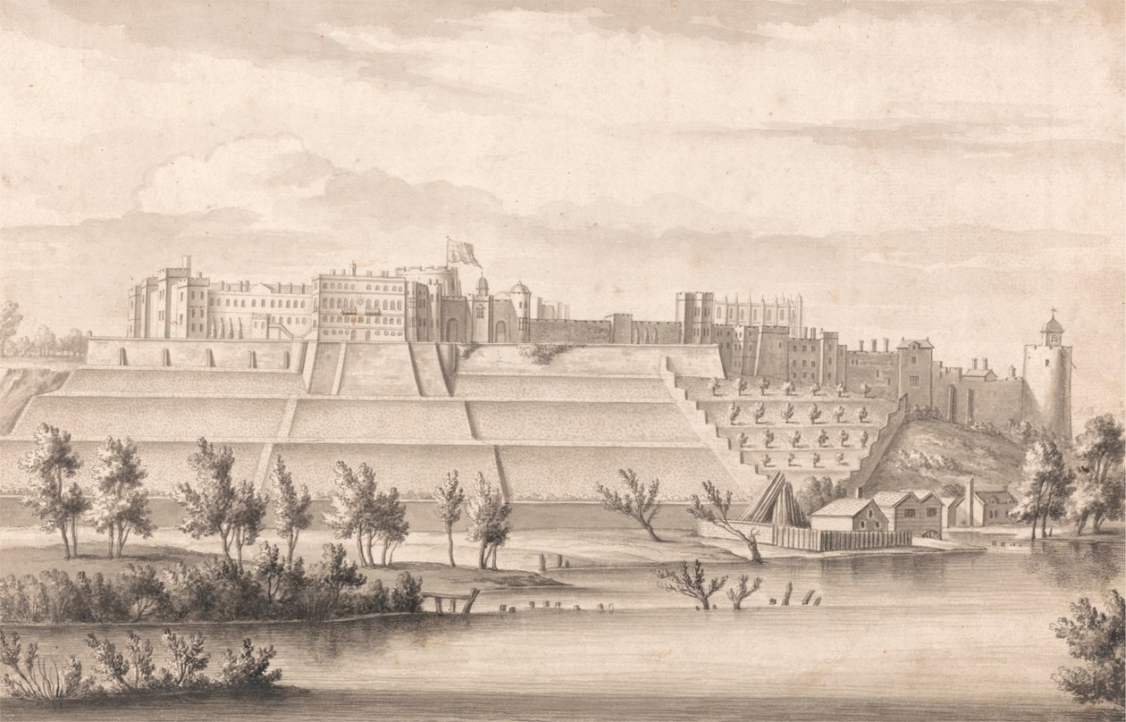 Schloss Windsor von Norden von Bernard Lens