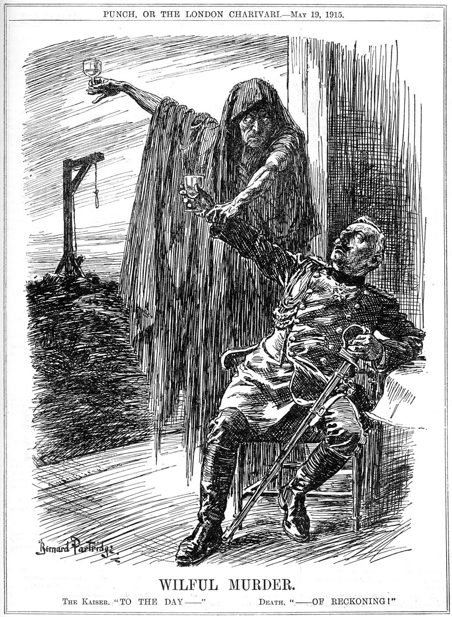 Punch-Karikatur über das Sinken der Lusitania, 1915 von Bernard Partridge