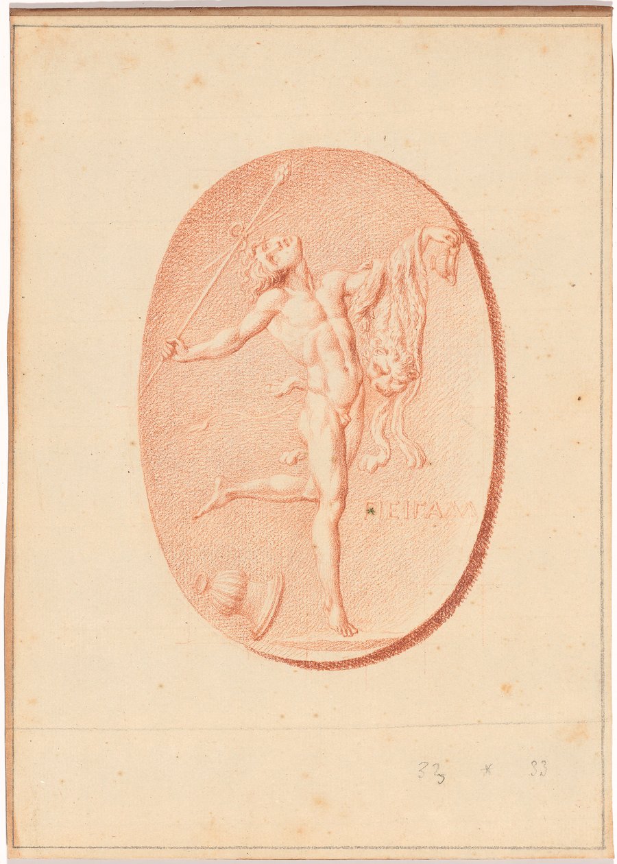 Eines von sechs Kameen mit mythologischen und klassischen Motiven von Bernard Picart