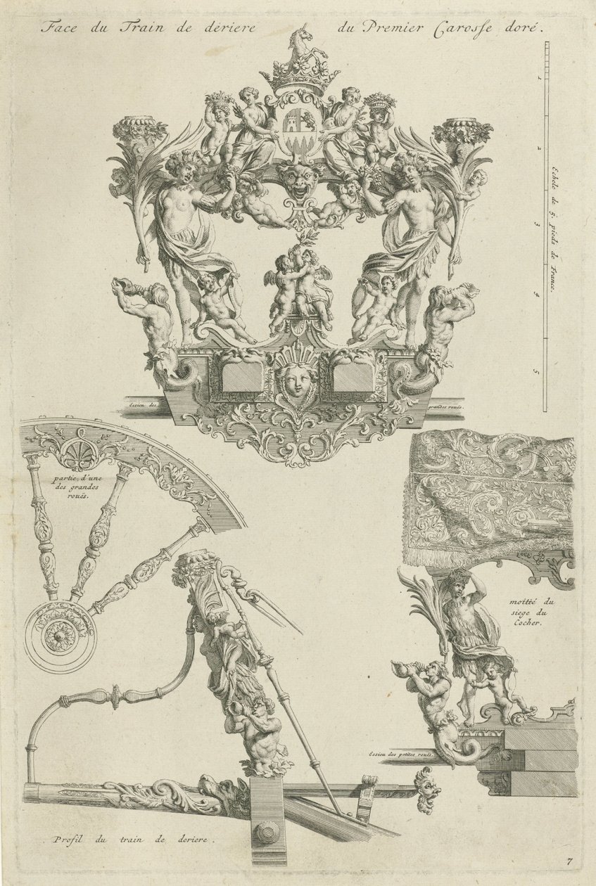 Staatskutsche des Herzogs von Ossuna, 1713 von Bernard Picart