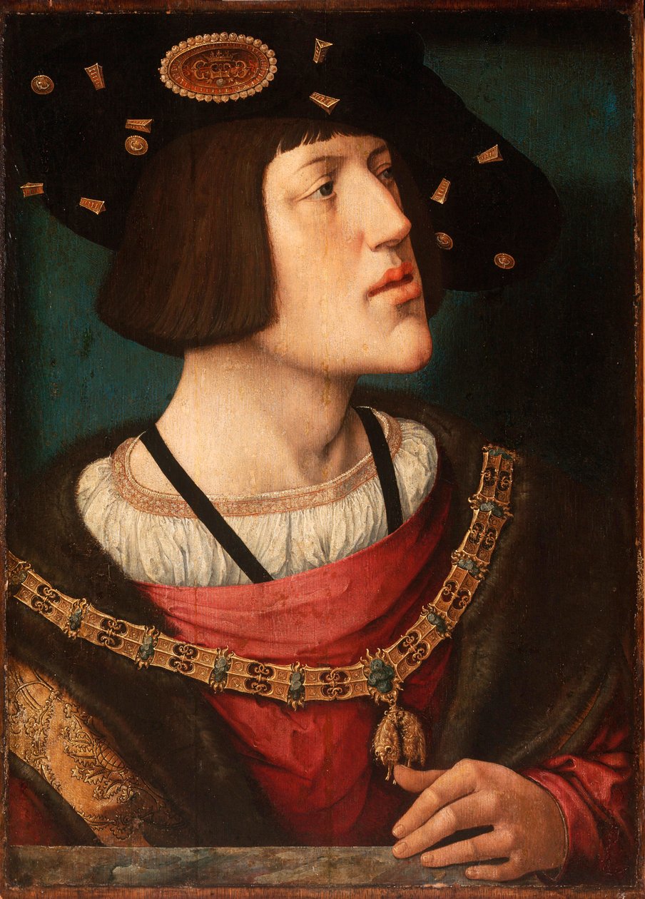 Porträt von Karl V. von Spanien (1500-1558) von Bernard van Orley