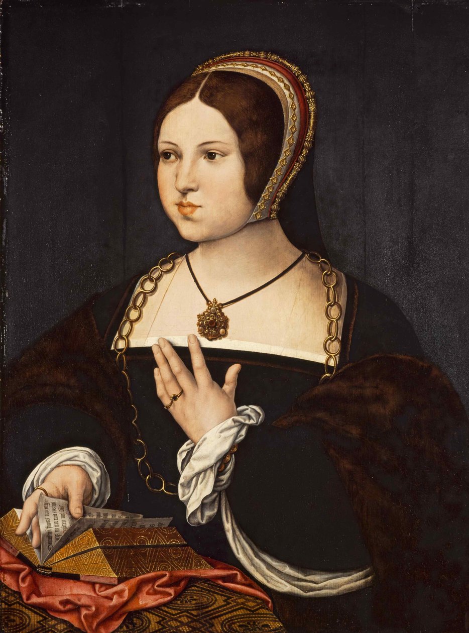 Porträt von Marie Haneton, um 1518 von Bernard van Orley