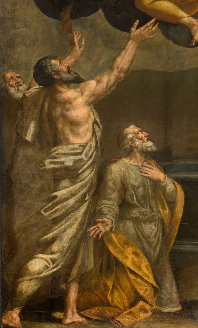 Apsis, Altarbild von Bernardino Gatti genannt Il Sojaro, vollendet von Giovanni Battista Trotti genannt Il Malosso, Himmelfahrt der Jungfrau Maria von Bernardino Gatti