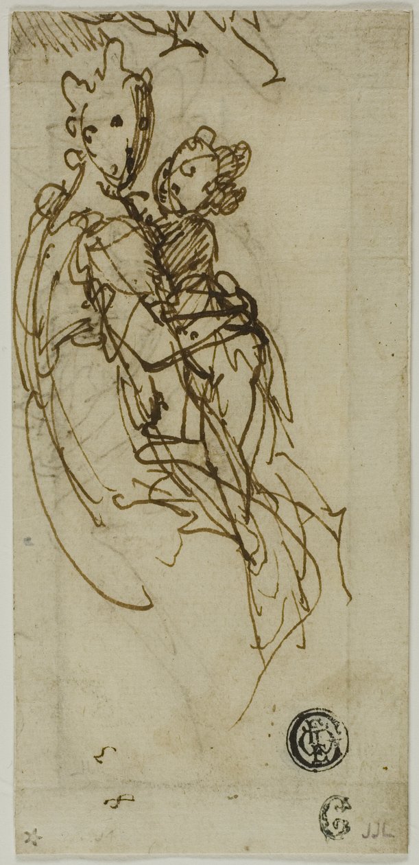 Sitzende Jungfrau und Kind (recto); Sitzende Jungfrau und Kind (verso) von Bernardino India