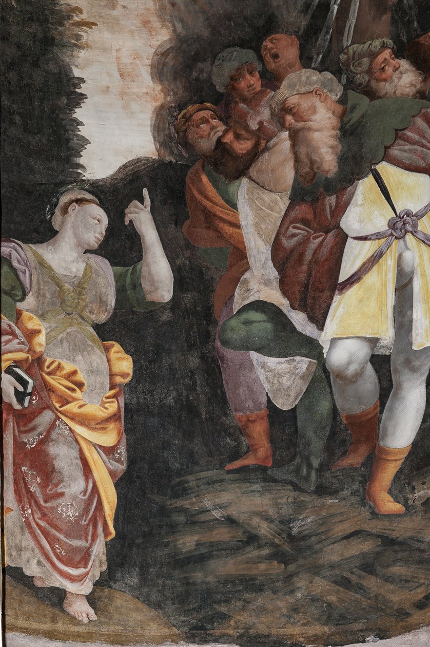 Detail des Martyriums der Heiligen Katharina von Bernardino Lanino