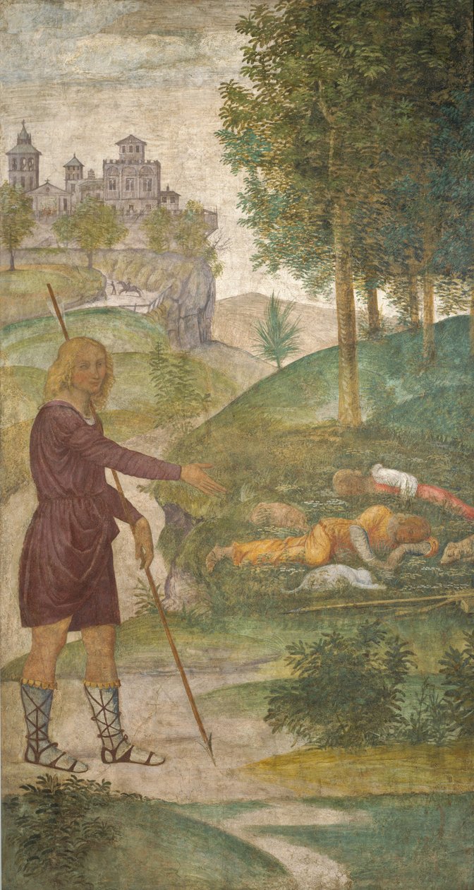 Cephalus und die Nymphen von Bernardino Luini: Kunstdruck
