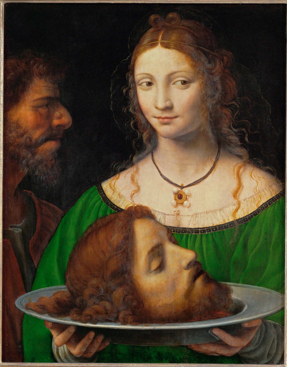 Salome mit dem Kopf des Heiligen Johannes des Täufers, späte Periode von Bernardino Luini
