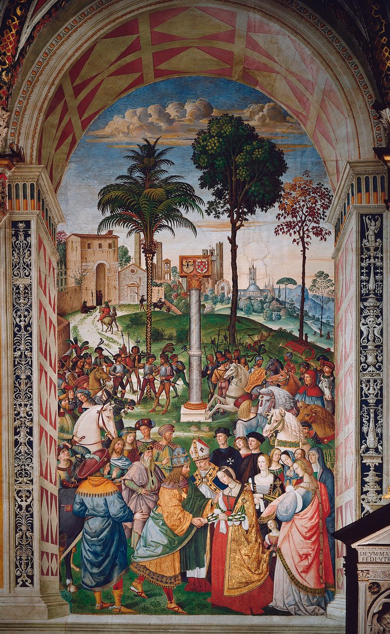 Leben von Papst Pius II (Enea Silvio Piccolomini) von Bernardino di Betto Pinturicchio