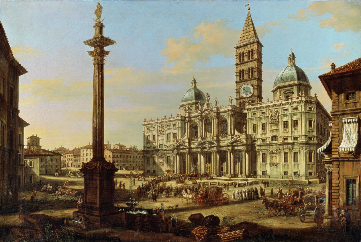 Santa Maria Maggiore, Rom, 1739 von Bernardo Bellotto