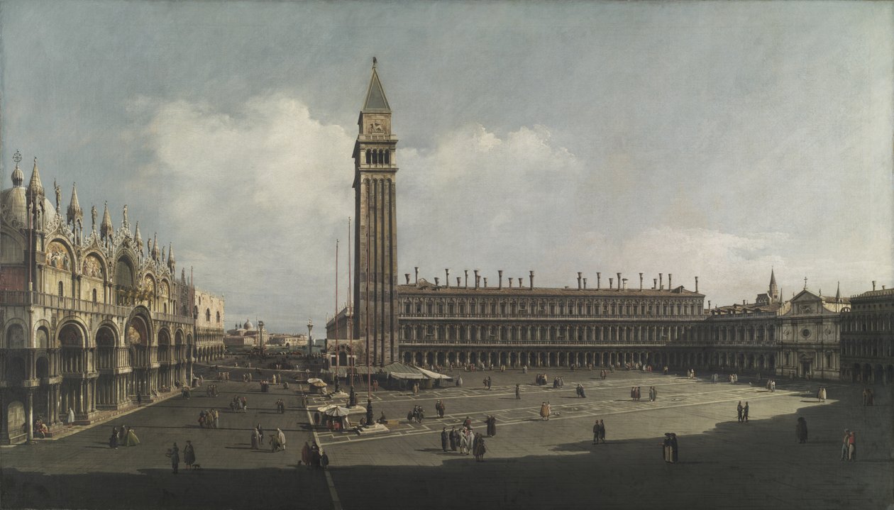 Piazza San Marco, Venedig von Bernardo Bellotto