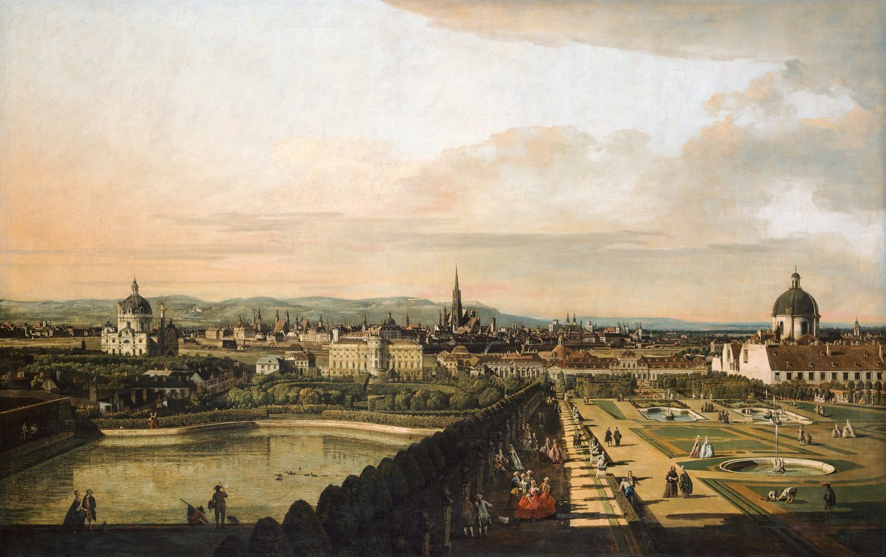 Wien, vom Schloss Belvedere aus gesehen von Bernardo Bellotto