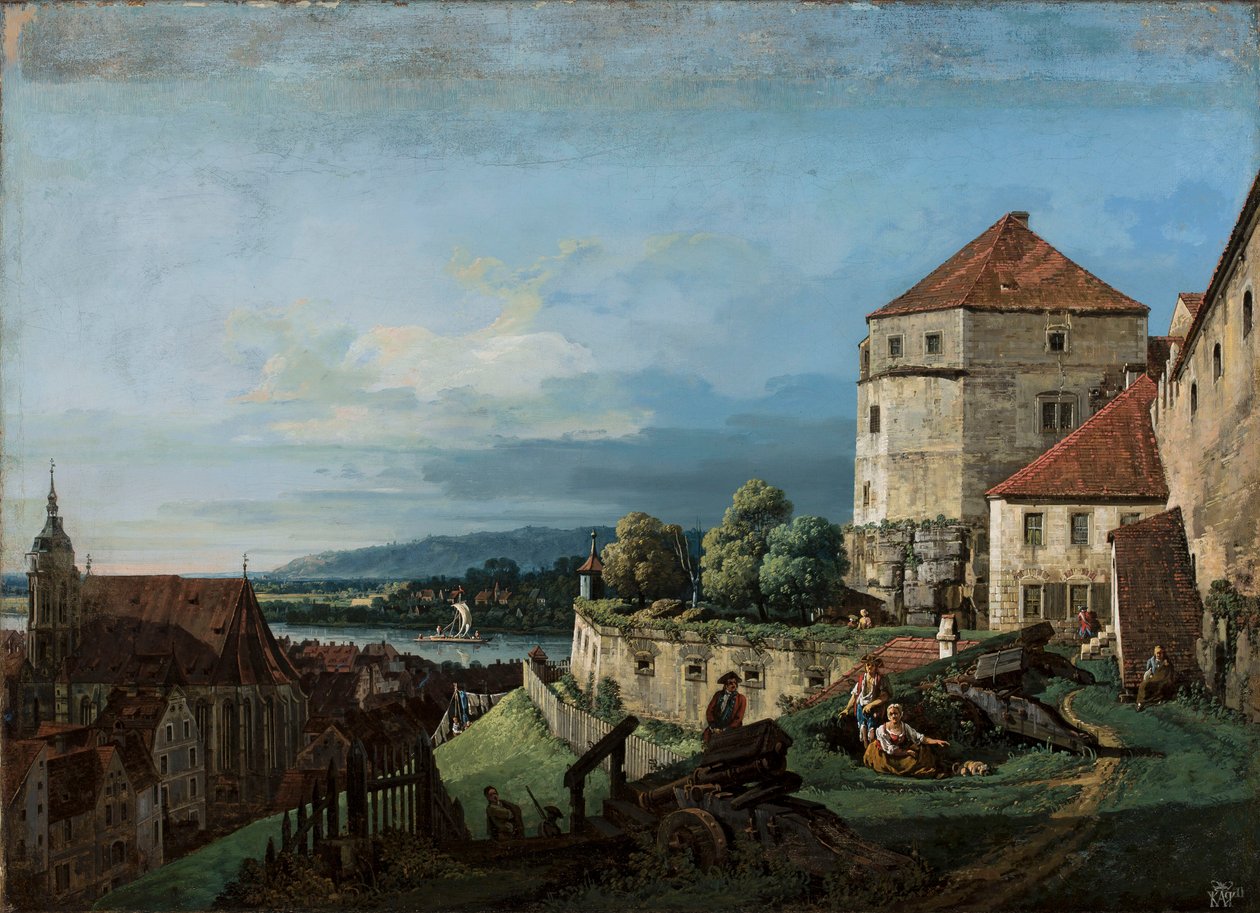 Ansicht von Pirna in Sachsen von Bernardo Bellotto
