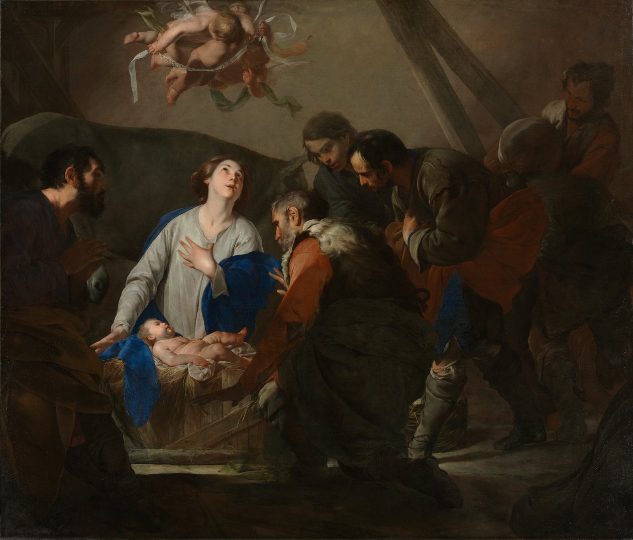 Anbetung der Hirten von Bernardo Cavallino