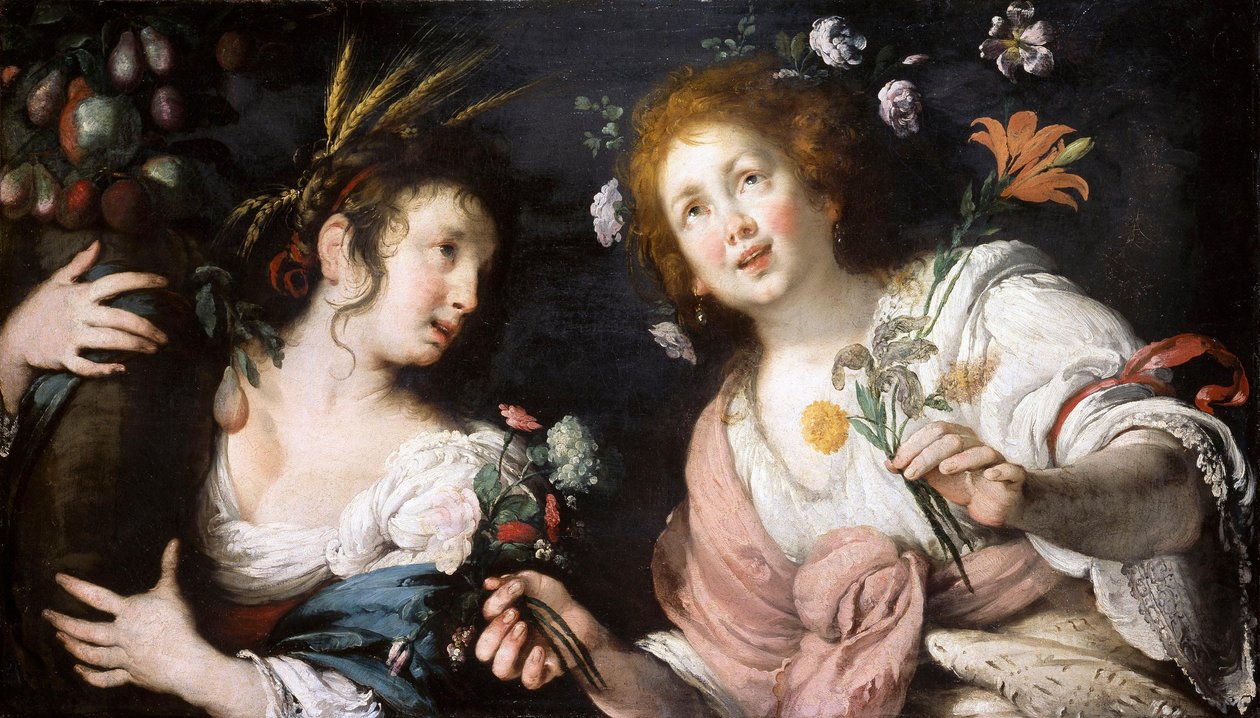 Allegorie des Frühlings und Sommers von Bernardo Strozzi