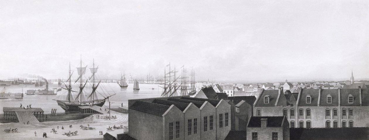 Ansicht von New Orleans vom Lower Cotton Press aus, 1860 von Bernhard J. Dondorf