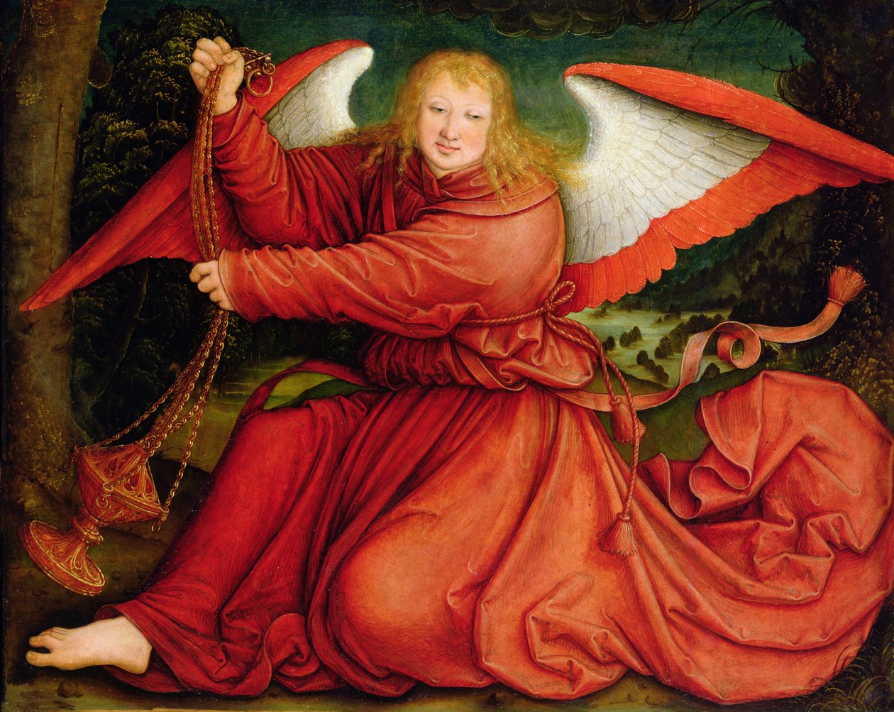 Ein Engel mit einem Weihrauchfass von Bernhard Strigel