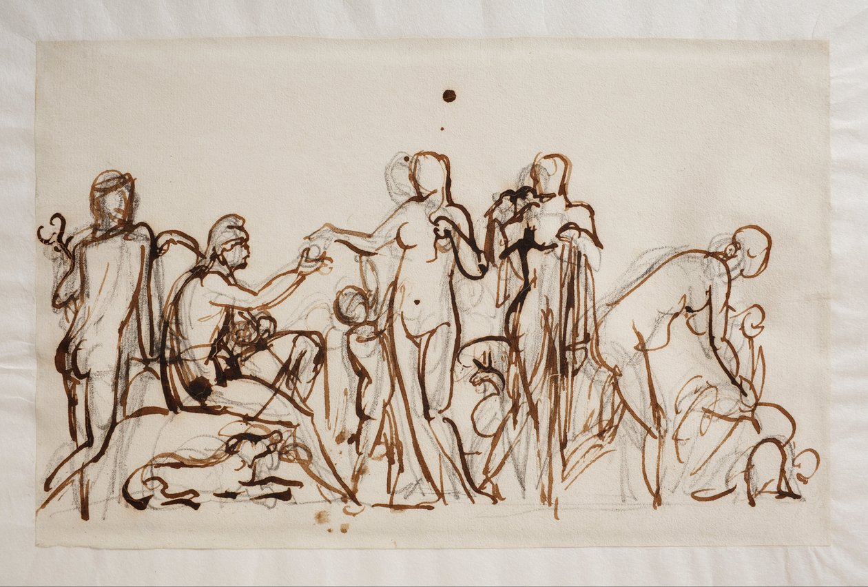 Paris und die drei Göttinnen von Bertel Thorvaldsen