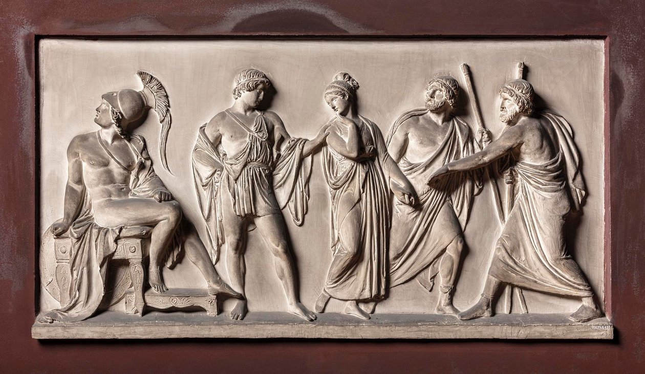 Briseis wird von Agamemnons Herolden von Achilles weggeführt von Bertel Thorvaldsen