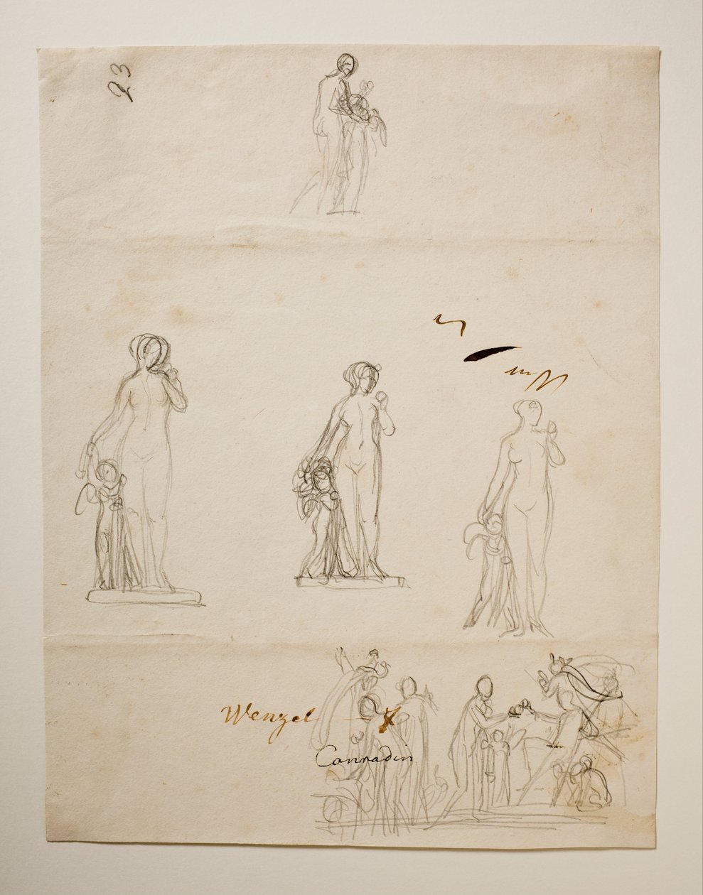 Paris und die drei Göttinnen. Venus und Amor von Bertel Thorvaldsen
